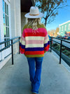 Striped Chunky Sweater-Multi
