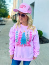 Pink Christmas Tree Sweatshirt