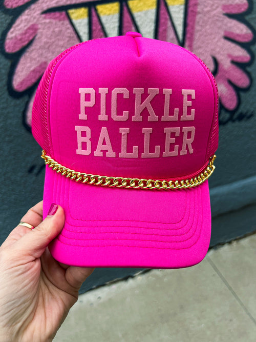 Pink Pickleballer Cap