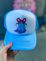 Light Blue Bow Cap