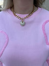 Gold Chain Heart Necklace