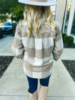 Creme Plaid Shacket