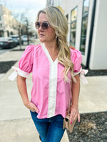 Pink Entro Bow Top