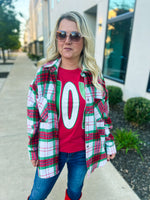 Red & Green Plaid Shacket