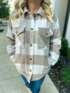 Creme Plaid Shacket