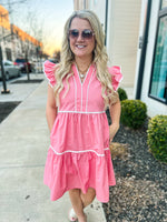 Pink Ruffle Dress