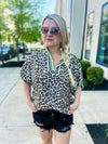 Leopard Print Dolman Top