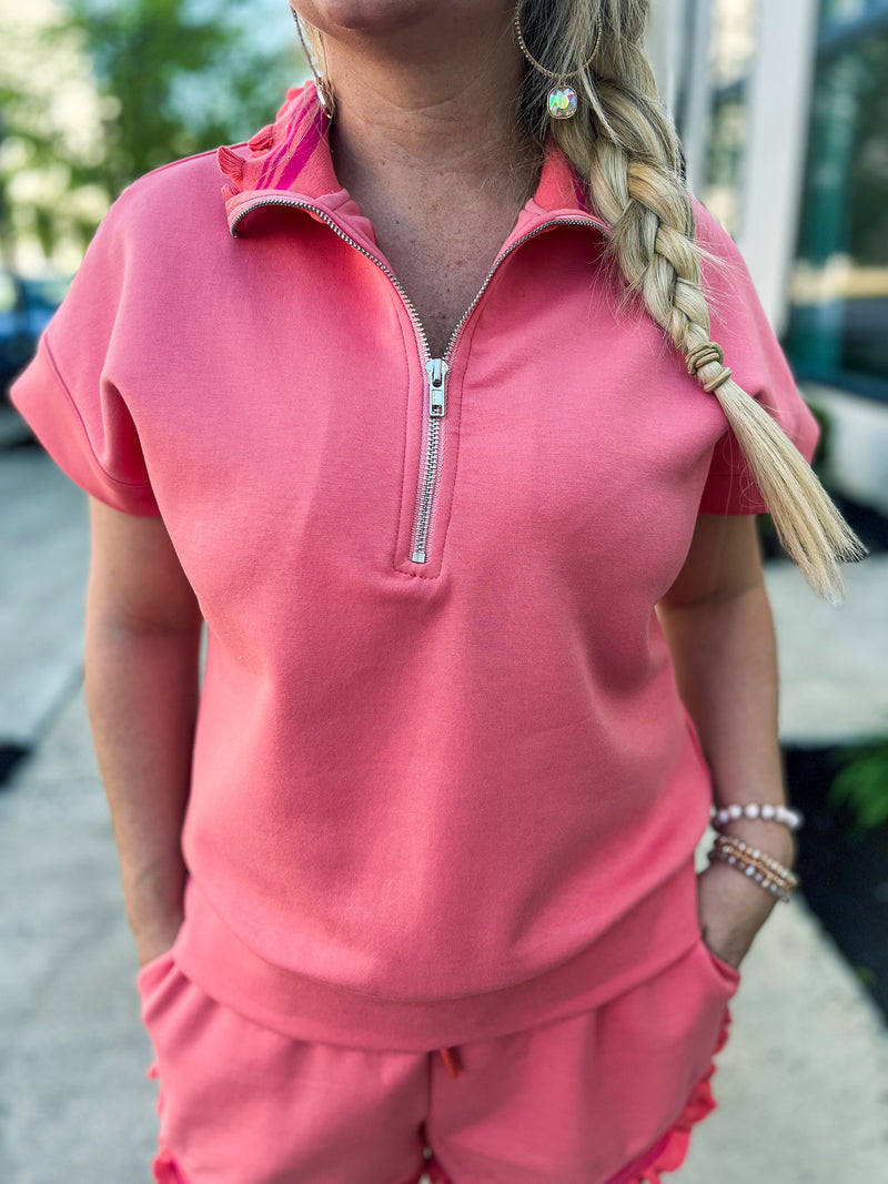Orange Striped Top-Umgee