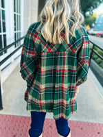 Plaid Button Up-Green