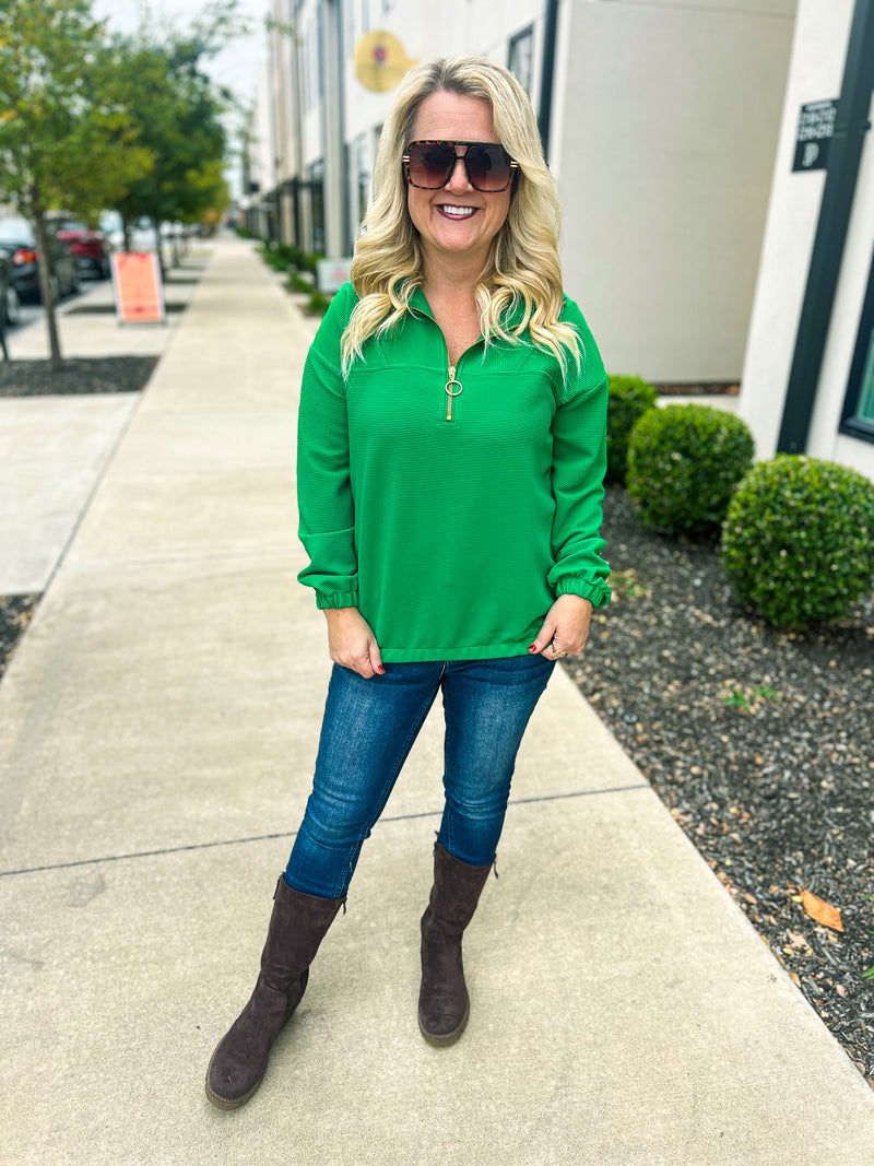 Green Pullover-Jess Lea