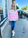 Pink Striped Sweater