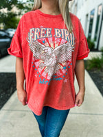 Orange Free Bird Tee