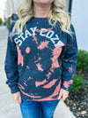 Stay Cozy Bleached Sweatshirt