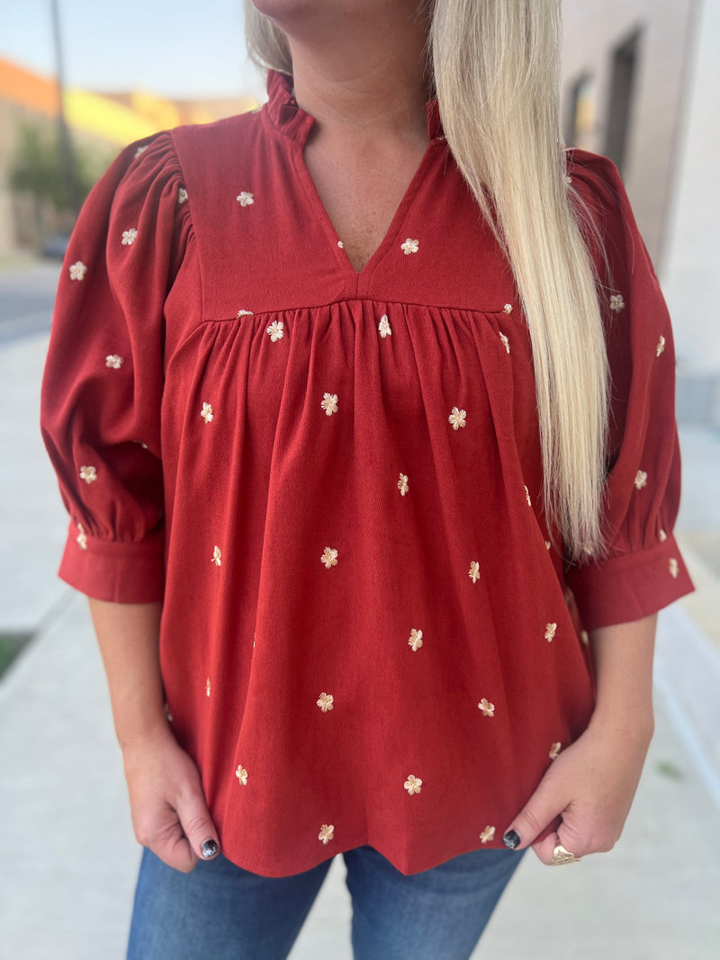 Rust Fall Blouse