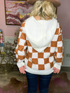 Checkered Sweater Rust