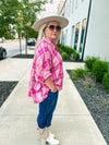 Pink Plaid Top