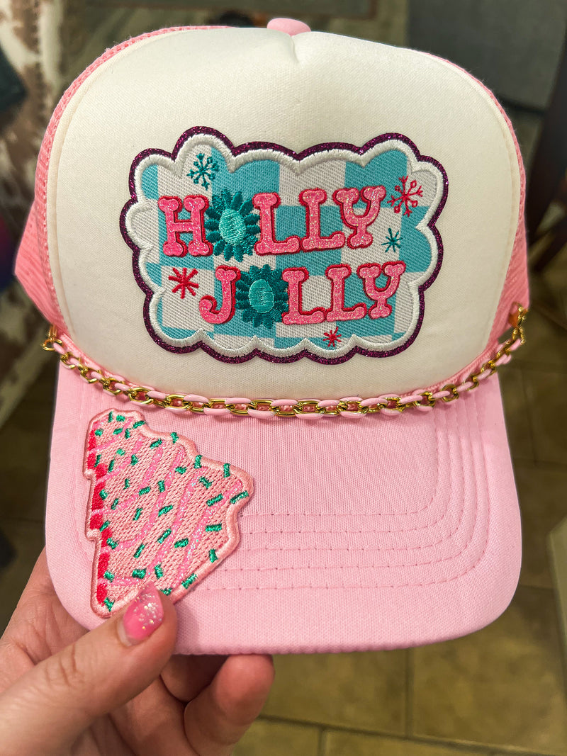 Holly Jolly Trucker Cap