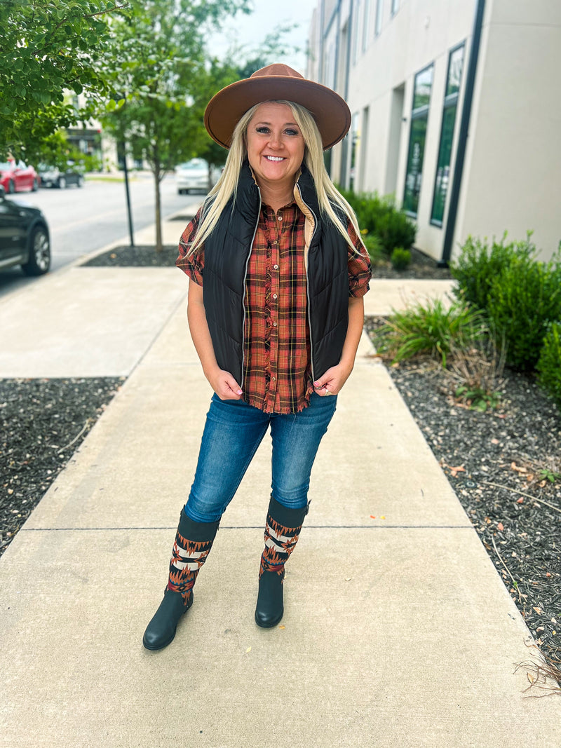 Black Aztec Boots