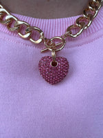 Gold Chain Heart Necklace