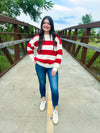 Red Striped Sweater