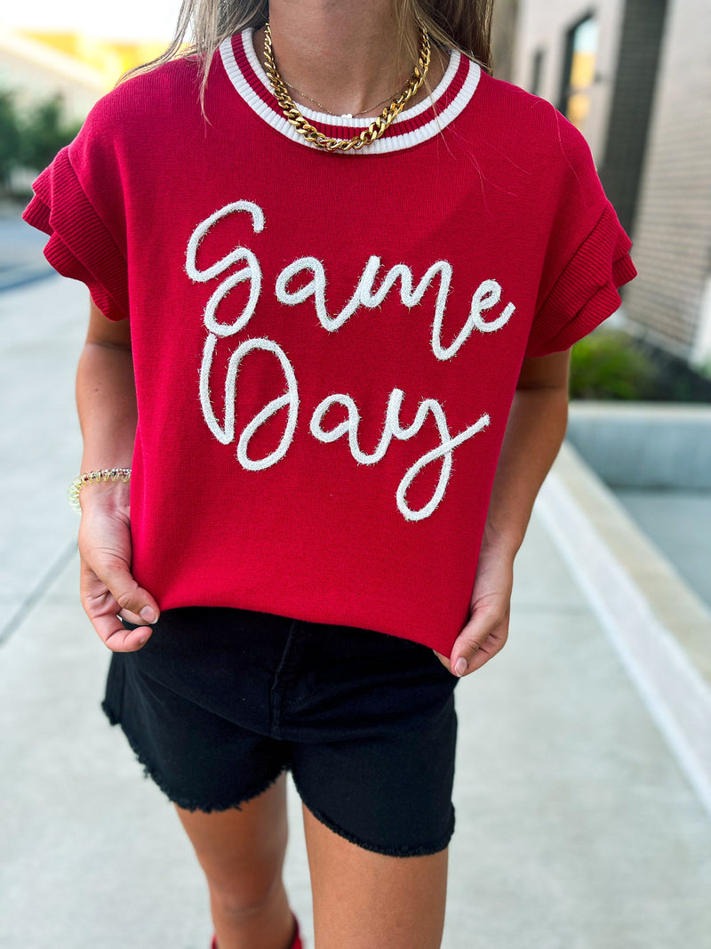 Gameday Sweater-RED