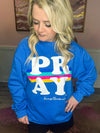 Pray Sweatshirt-Blue