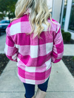 Pink Plaid Shacket