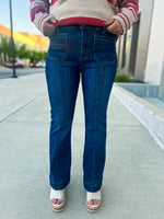 High Rise Front Pocket Jeans-Risen