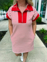 Red Striped She & Sky Dress