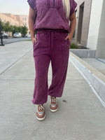 Plum Fall Joggers