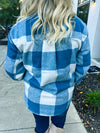 Blue Plaid Shacket