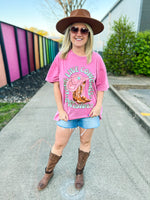 Long Live Cowgirls Tee-Pink