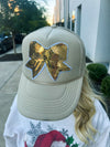 Creme Bow Cap