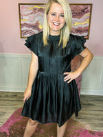 Black Satin Dress