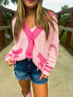 Pink Bow Cardigan