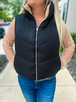 Black Puffer Vest