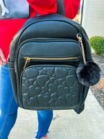 The Maggie Black Heart Purse