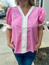 Pink Entro Bow Top