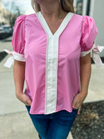 Pink Entro Bow Top