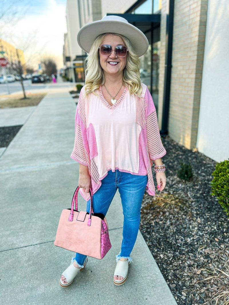 POL Blush Jersey Top