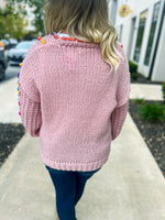 Pink Multi Thread Sweater