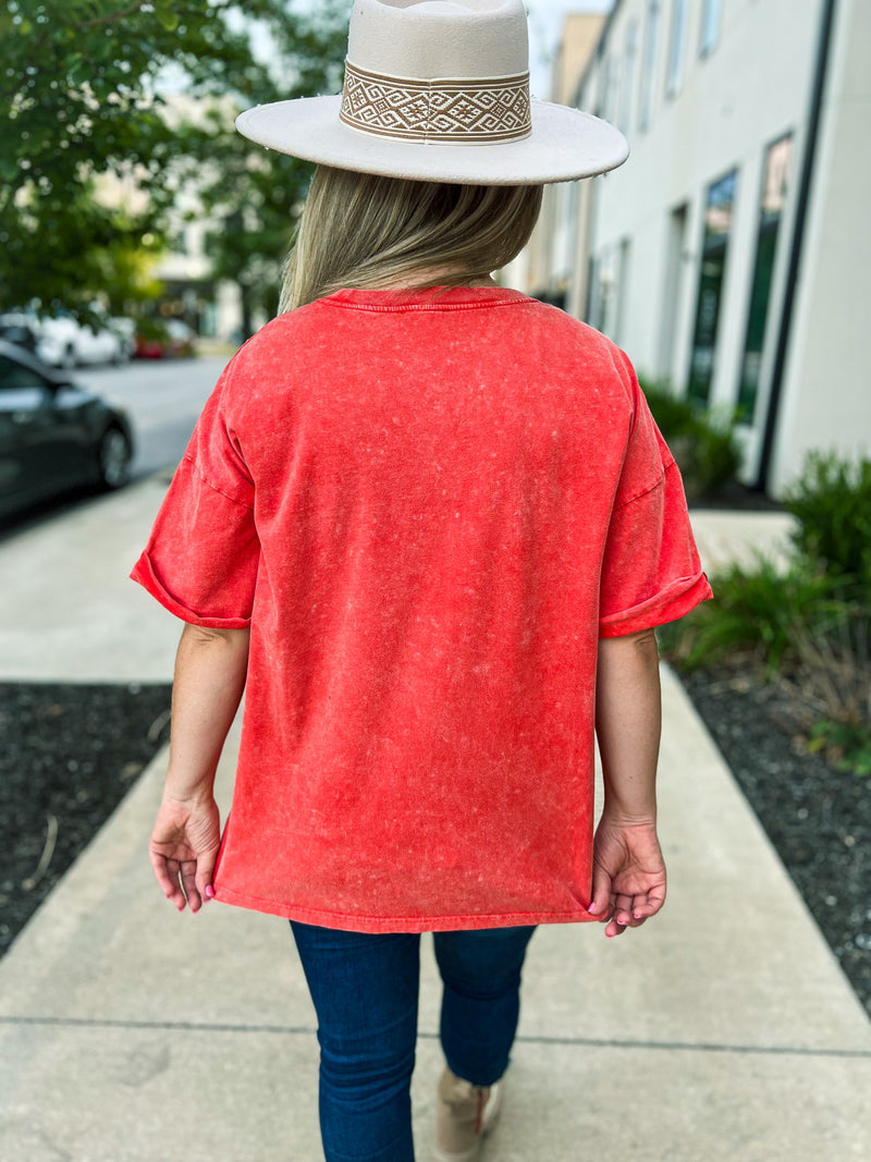 Orange Free Bird Tee