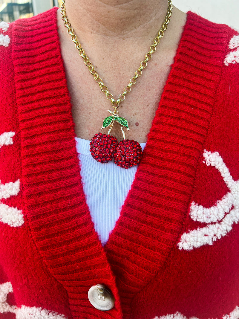 Red Cherry Necklace