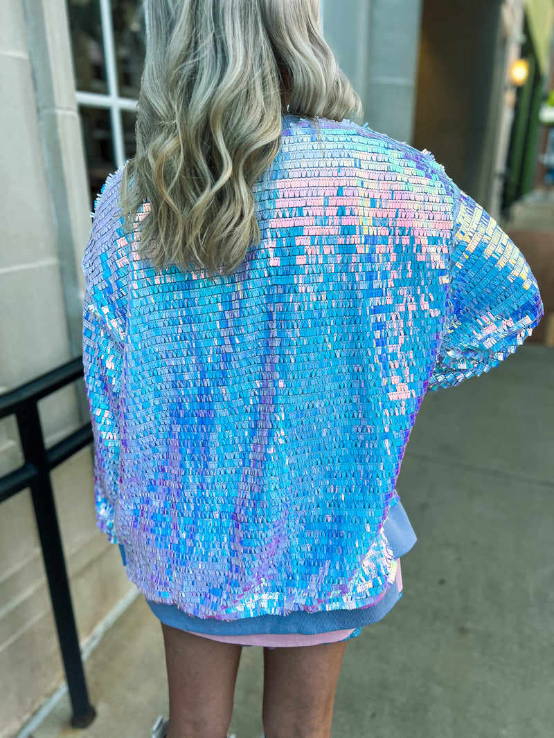Sequin Bomber Jacket