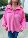 Pink Knit Thermal Top