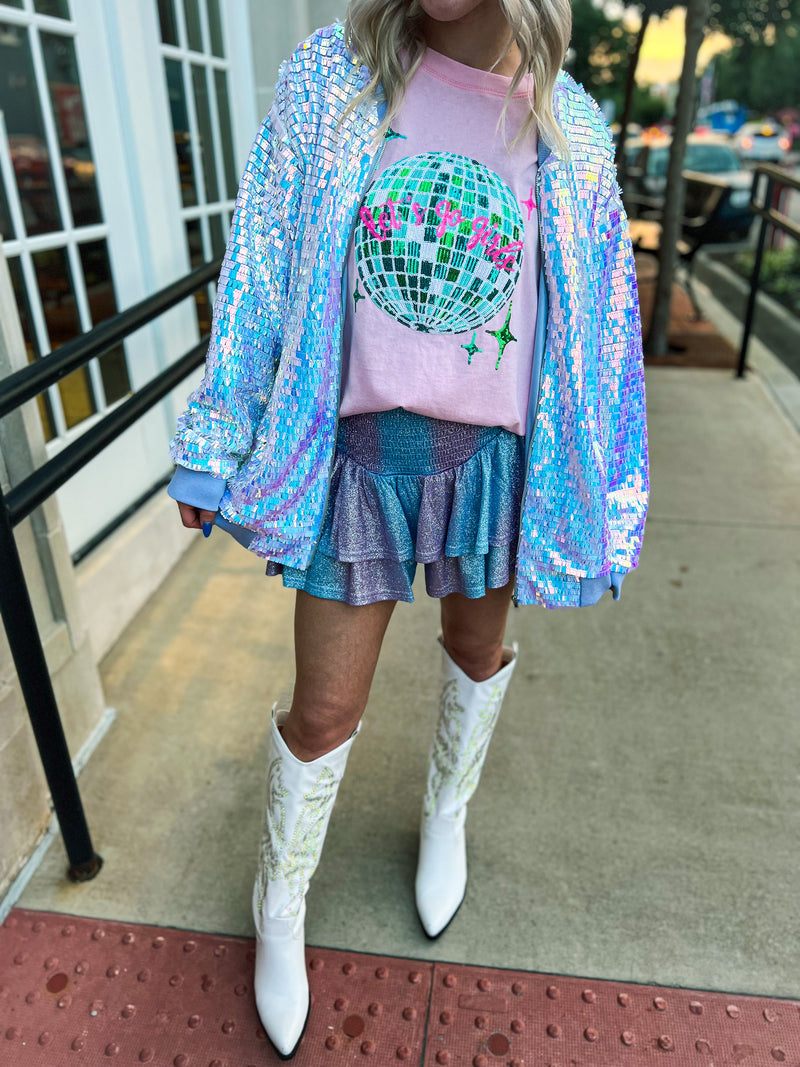 Sequin Bomber Jacket