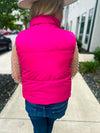 Puffer Vest-Pink