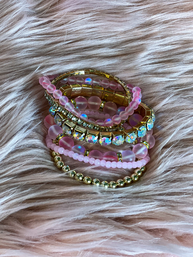 Pink Bracelet Stack