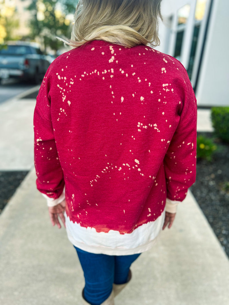 Holly Jolly Bleached Sweatshirt