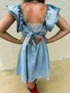 Rhinestone Denim Dress